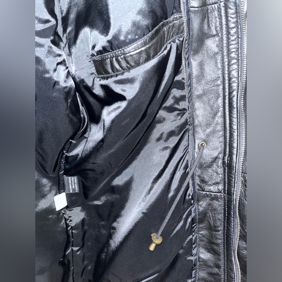 Men's Black Leather Jacket by Thinsulate - Picture 10 of 14